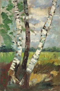 Birches by Karl Hagemeister